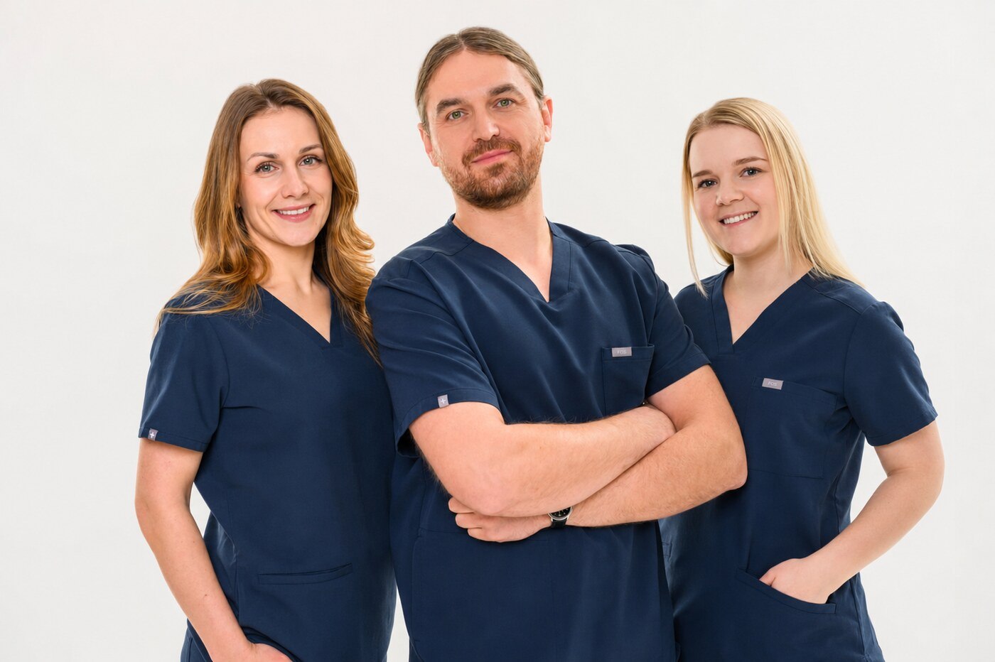 Zespół Fiedorczuk Clinic: Karolina Półdworanin, Przemysław Fiedorczuk i Ewelina Jarzębowicz